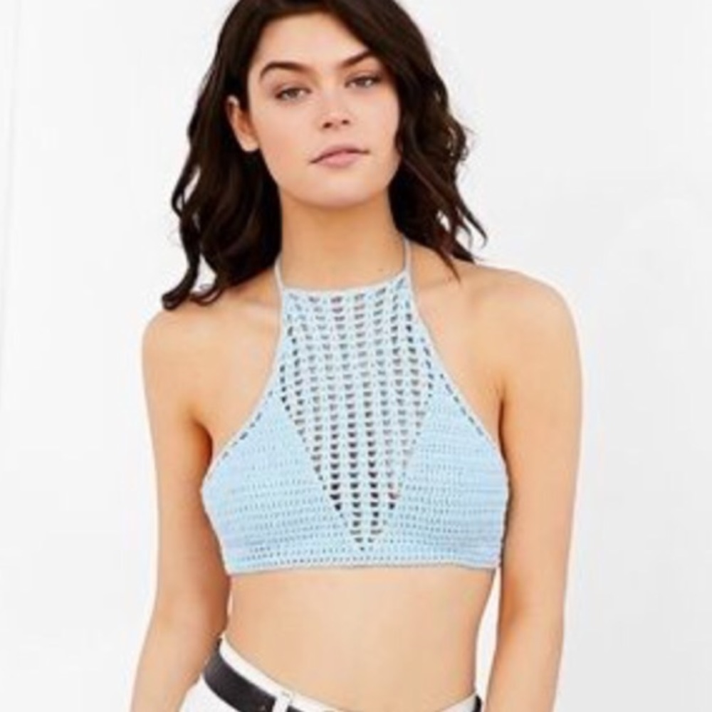 UNIF x Urban Outfitters crochet crop top